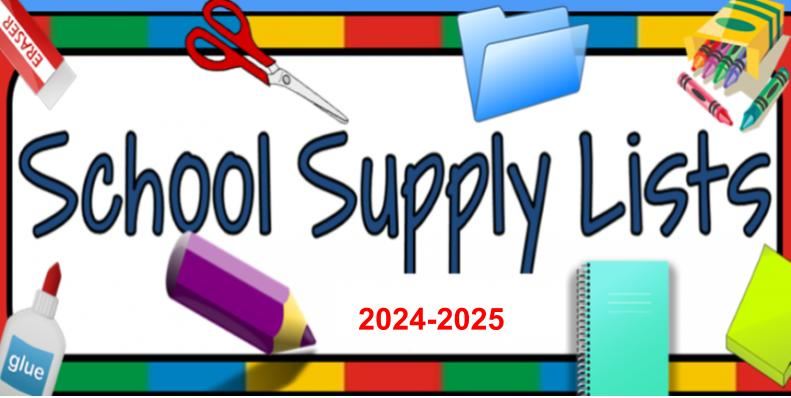 School Supply Lists